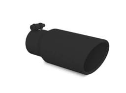 MBRP Exhaust pT5155BLK MBRP Universal Tip 4in OD 3in Inlet 10in Length Angled Rolled End Black