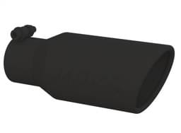 MBRP Exhaust pT5157BLK MBRP Universal Angled Rolled End Tip 4in OD / 2-3/4in Inlet / 10in Length - Black