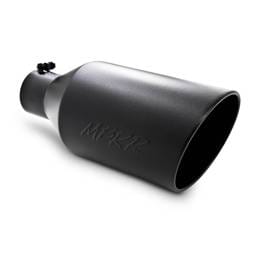 MBRP Exhaust pT5128BLK MBRP Universal Tip 8in O.D. Rolled End 4in inlet 18in length Black