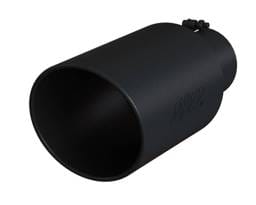 MBRP Exhaust pT5129BLK MBRP Universal Tip 8in OD Rolled End 5in Inlet 18in Length T304 - Black