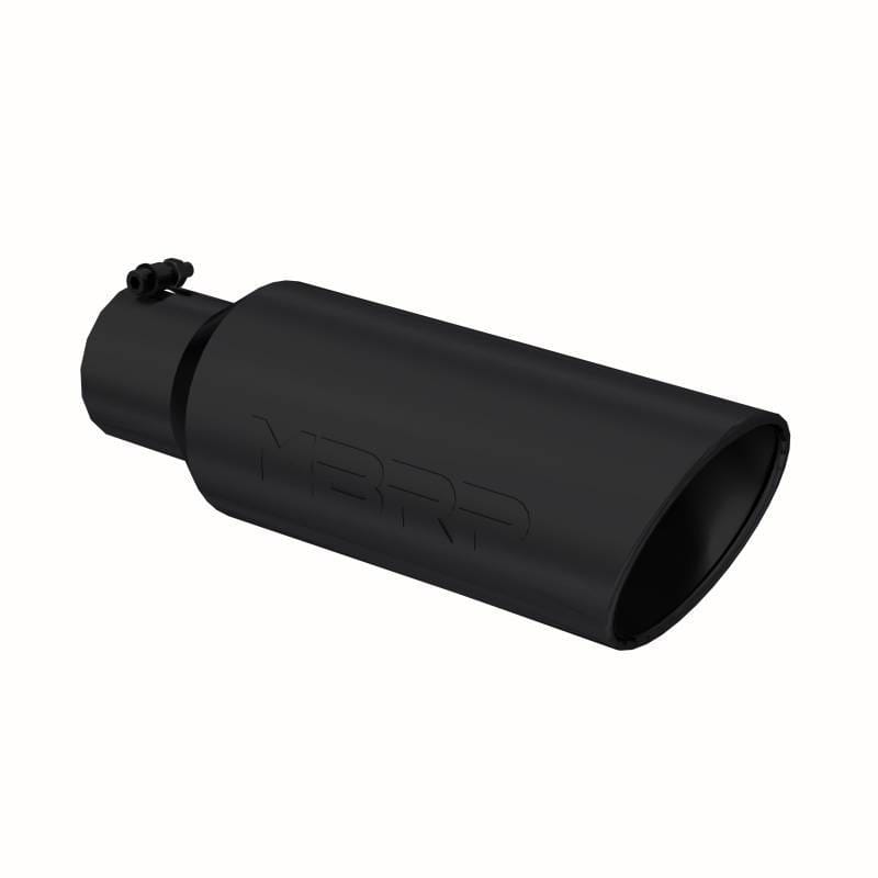 MBRP Exhaust pT5130BLK MBRP Universal Tip 6in OD Rolled End 4in Inlet 18in L Black Coated Exhaust Tip thumbnail 3