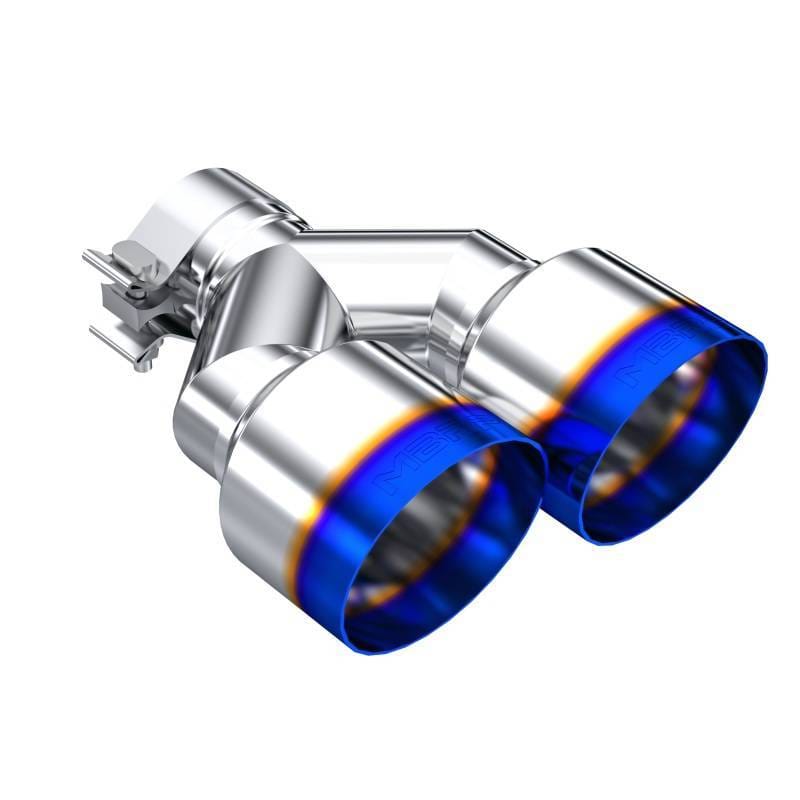 MBRP Exhaust pT5178BE MBRP Burnt End Tip 2.5 ID Dual 4 OD Out 9.5 length Single wall 304 Stainless Steel Driver Side