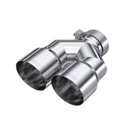 MBRP Exhaust pT5182 MBRP 3in ID / Dual 4in OD Out Staggered L 9.87in / R 9.37in Single Wall T304 SS Univ Exhaust Tip