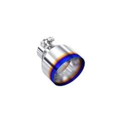 MBRP Exhaust pT5190BE MBRP Univ. T304 Stainless Steel Burnt End Tip 2.5in ID / 5in OD / 6.5in Length Angle Cut Single Wall
