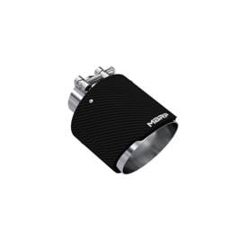 MBRP Exhaust pT5190CF MBRP Universal Carbon Fiber Tip 2.5in ID / 5in OD Out / 6.5in Length Angle Cut Dual Wall