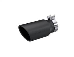 MBRP Exhaust pT5196BLK MBRP Universal Tip 4.5in OD / 3.2in Inlet / 10in Length / Angled Cut Rolled End - Black