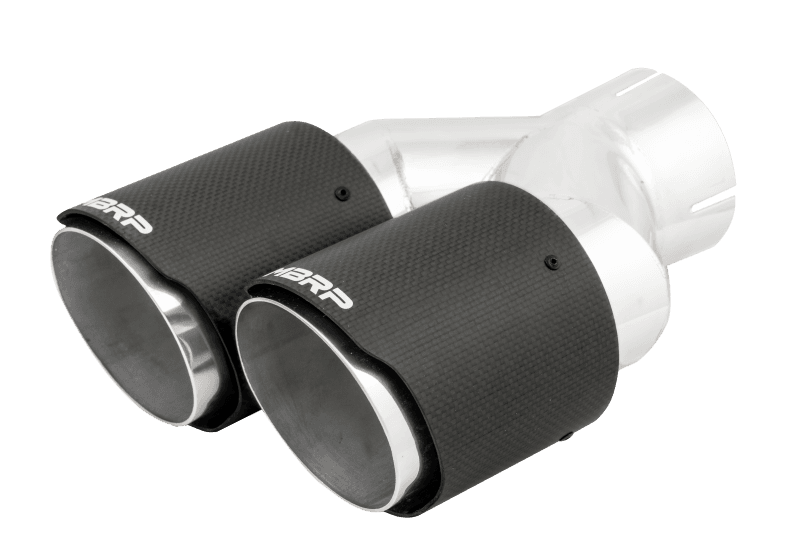 MBRP Exhaust pT5182CF MBRP 3in ID / Dual 4in OD Out Staggered L 9.87in / R 9.37in Dual Wall Carbon Fiber Univ Exhaust Tip thumbnail 5