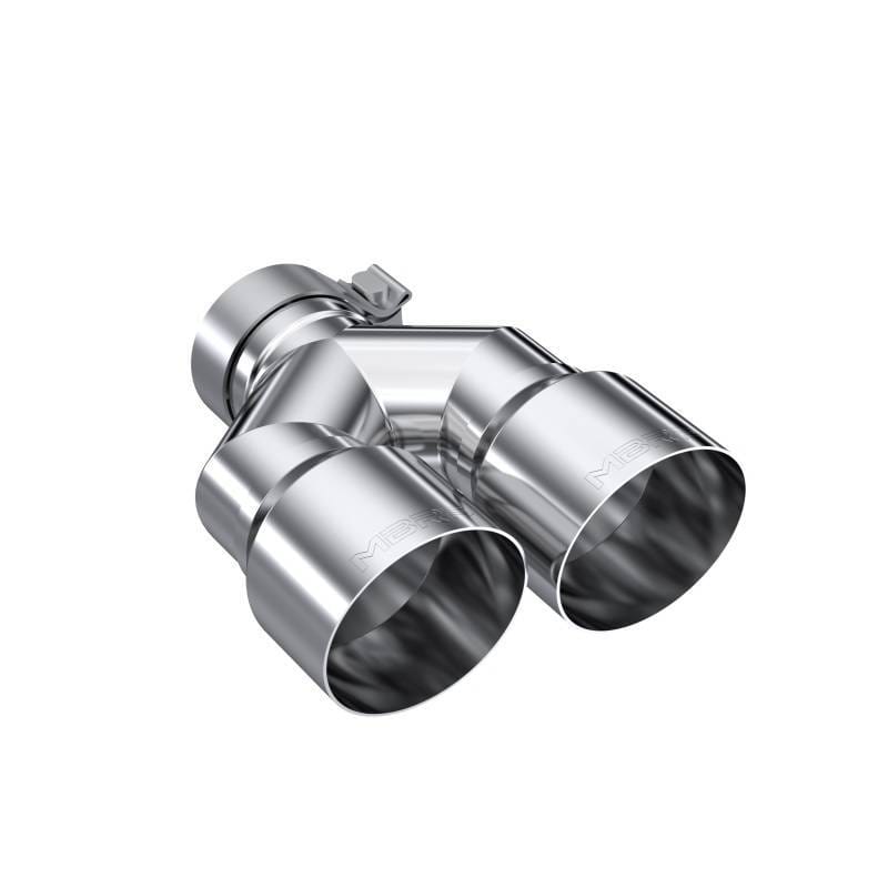 MBRP Exhaust pT5183 MBRP 3in ID / Dual 4in OD Out Staggered L 9.37in / R 9.87in Single Wall T304 SS Univ Exhaust Tip