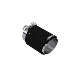 MBRP Exhaust pT5188CF MBRP Universal Carbon Fiber Tip 3in ID / 4in OD Out / 6.13in Length Angle Cut Dual Wall