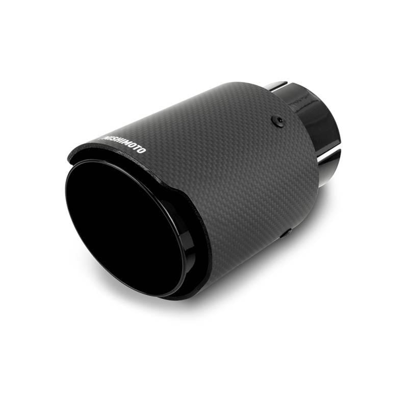 Mishimoto MMEXH-TIP-CF3BK Mishimoto Carbon Fiber Muffler Tip 3in Inlet 4in Outlet Black