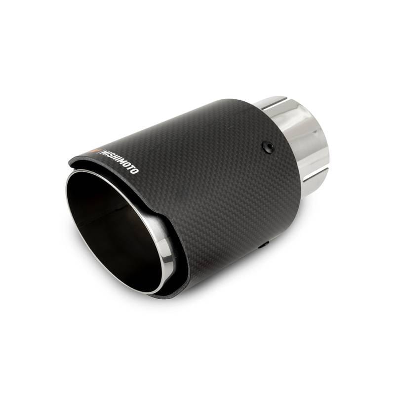 Mishimoto MMEXH-TIP-CF3P Mishimoto Carbon Fiber Muffler Tip 3in Inlet 4in Outlet Polished