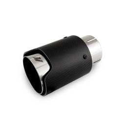 Mishimoto MMEXH-TIP-CFM25P Mishimoto Carbon Fiber Muffler Tip 2.5in Inlet 3.5in Outlet M Polished