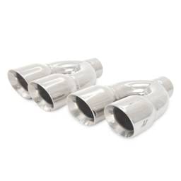 Mishimoto MMEXH-TIP-QY25P Mishimoto Universal Steel Muffler Tip 2.5in Inlet Dual Y Polished