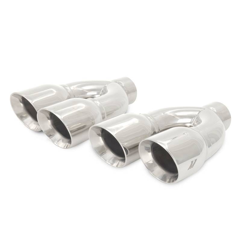 Mishimoto MMEXH-TIP-QY25P Mishimoto Universal Steel Muffler Tip 2.5in Inlet Dual Y Polished
