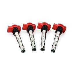 Mishimoto MMIG-VW-0604 Mishimoto 06-08 VW/Audi Four Cylinder Ignition Coil Set - Fits select 2005-2019 Audi, Volkswagen applications