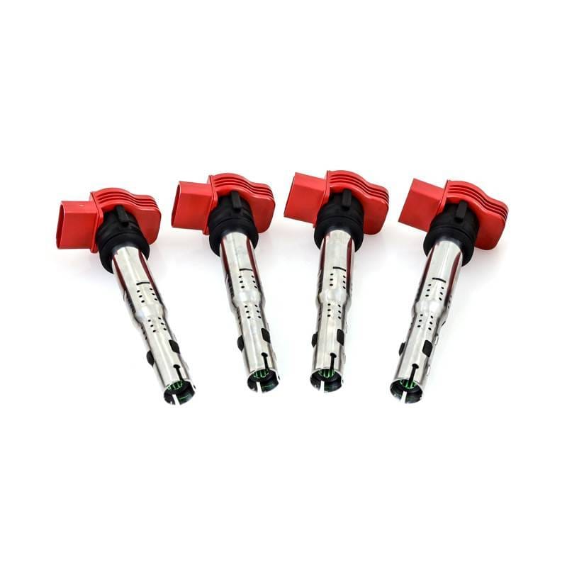 Mishimoto MMIG-VW-0604 Mishimoto 06-08 VW/Audi Four Cylinder Ignition Coil Set - Fits select 2005-2019 Audi, Volkswagen applications