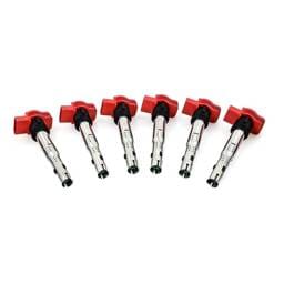 Mishimoto MMIG-VW-0606 Mishimoto 06-08 VW/Audi Six Cylinder Ignition Coil Set - Fits select 2005-2019 Audi, Volkswagen applications