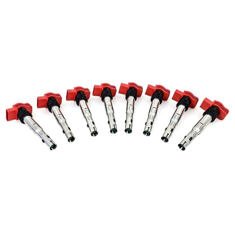Mishimoto MMIG-VW-0608 Mishimoto 06-08 VW/Audi Eight Cylinder Ignition Coil Set - Fits select 2005-2019 Audi, Volkswagen applications