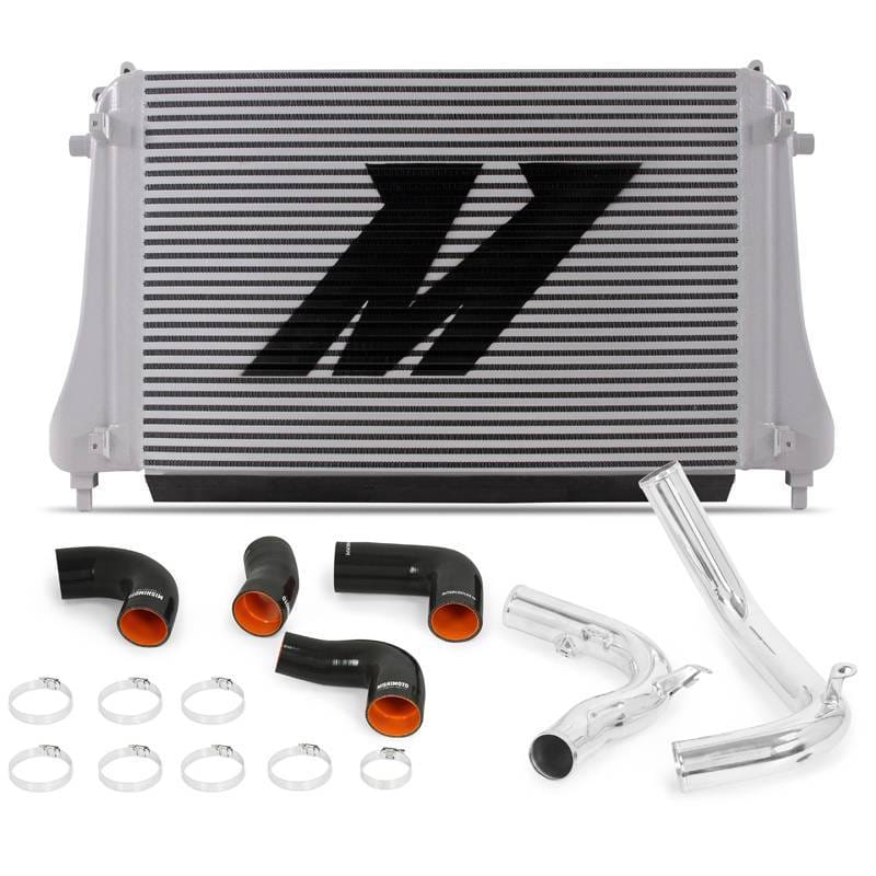Mishimoto MMINT-MK7-15KP Mishimoto 2015+ VW MK7 Golf TSI / GTI / R Performance Intercooler Kit w/ Pipes (Polished) - Fits select 2015-2025 Volkswagen, Audi applications