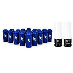 Mishimoto MMLG-15-20LBL Mishimoto Aluminum Locking Lug Nuts M12x1.5 20pc Set Blue