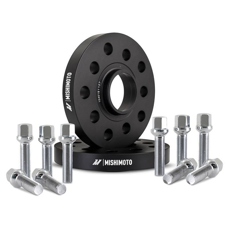 Mishimoto MMWS-009-150BK Mishimoto Wheel Spacers - 5x112 - 57.1 - 15 - M14 - Black - Fits select 1995-2022 Volkswagen, Audi applications