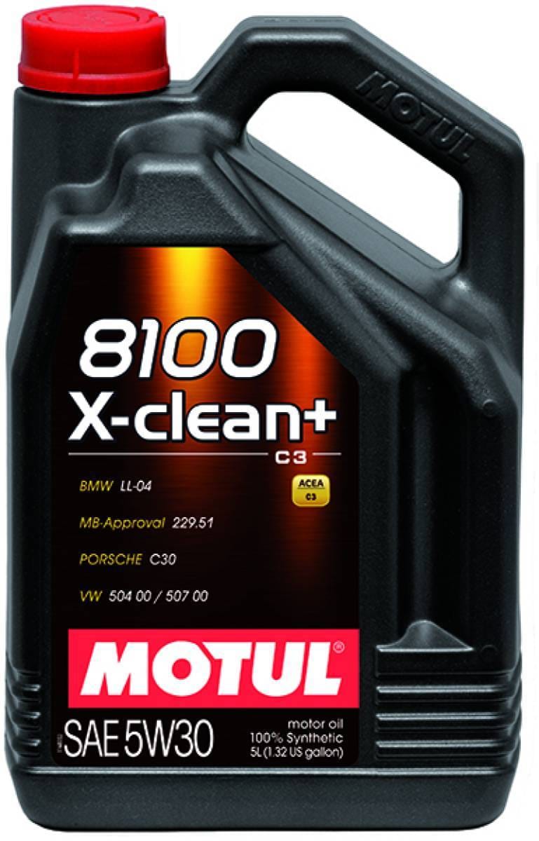 Motul 106377 Motul 5L Synthetic Engine Oil 8100 5W30 X-CLEAN Plus