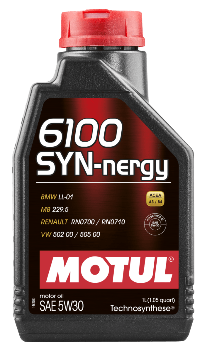 Motul 107970 Motul 1L Technosynthese Engine Oil 6100 SYN-NERGY 5W30 - VW 502 00 505 00 - MB 229.5