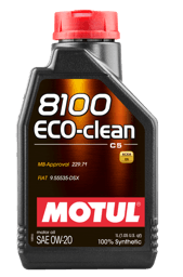 Motul 108813 Motul 1L Synthetic Engine Oil 8100 Eco-Clean 0W20