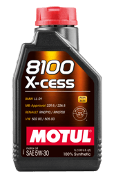 Motul 108944 Motul Synthetic Engine Oil 8100 5W30 X-CESS 1L