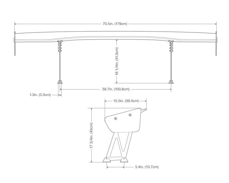 Seibon Carbon GTWING-180 Seibon Universal (70.5in Wide) GT Carbon Fiber Rear Spoiler thumbnail 13