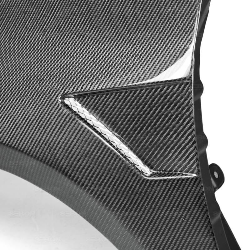 Seibon Carbon FF1011VWG6-W Seibon 10-12 Volkswagen Golf Carbon Fiber Fenders - Wide thumbnail 7