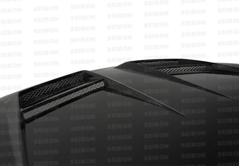 Seibon Carbon HD1011VWGTIB-DV Seibon 10-11 VW Golf GTI 5K/MK6 DV Carbon Fiber Hood w/ Shaved Emblem thumbnail 3