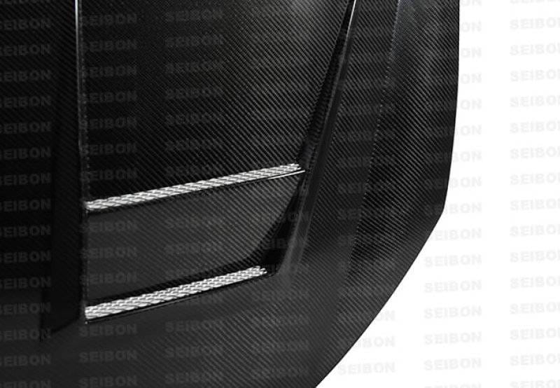 Seibon Carbon HD1011VWGTIB-DV Seibon 10-11 VW Golf GTI 5K/MK6 DV Carbon Fiber Hood w/ Shaved Emblem thumbnail 5