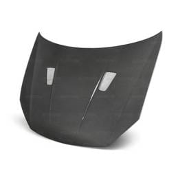 Seibon Carbon HD1011VWGTIB-TM Seibon 10-11 VW Golf GTI 5K/MK6 TM Carbon Fiber Hood w/ Shaved Emblem