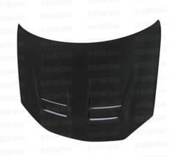 Seibon Carbon HD0607VWGTIB-DV Seibon 06-08 VW GTi Shaved DV Style Carbon Fiber Hood