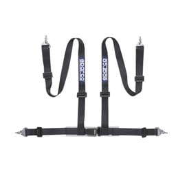 SPARCO 04604BM1NR Sparco Belt 2 Inch Black 4Pt Snap-In