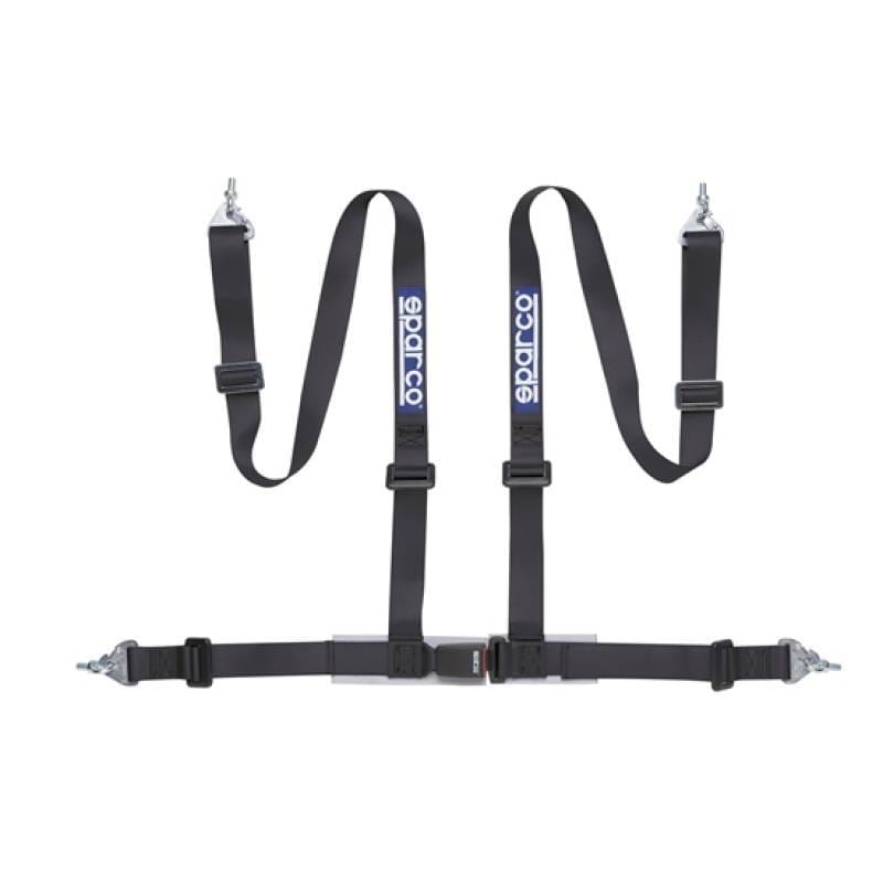 SPARCO 04604BM1NR Sparco Belt 2 Inch Black 4Pt Snap-In