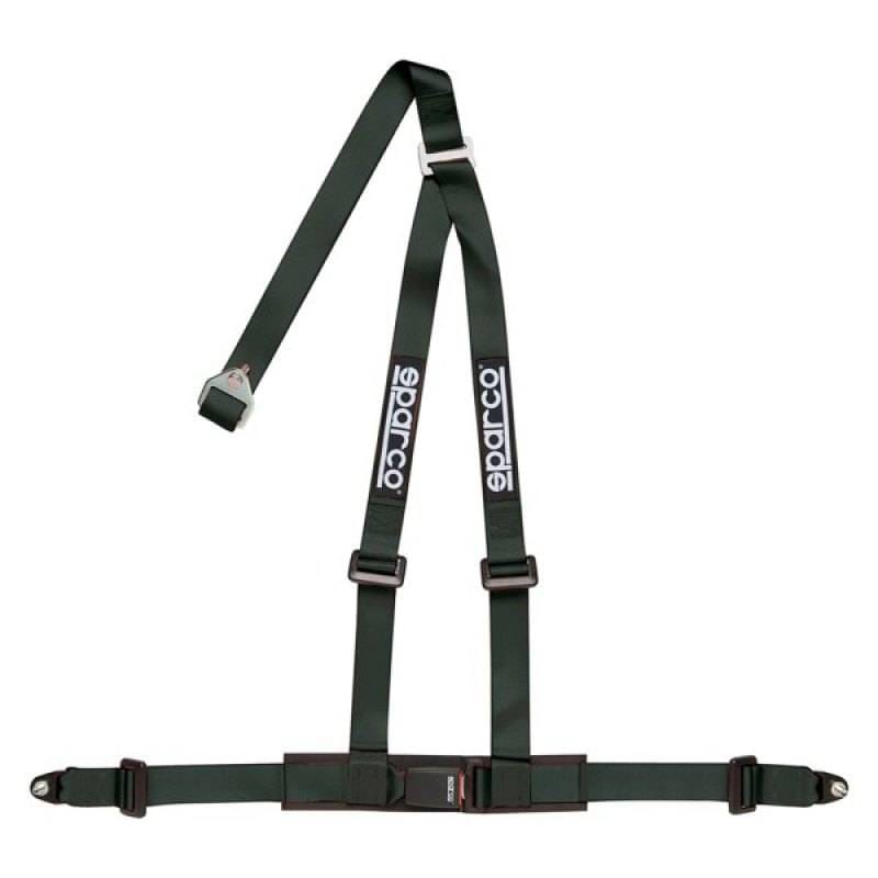 SPARCO 04608BV1NR Sparco Belt 2 Inch Black 3Pt Bolt-In