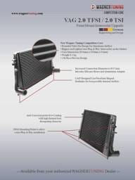 Wagner Tuning 200001034 Wagner Tuning VAG 2.0L TFSI/TSI Competition Intercooler Kit