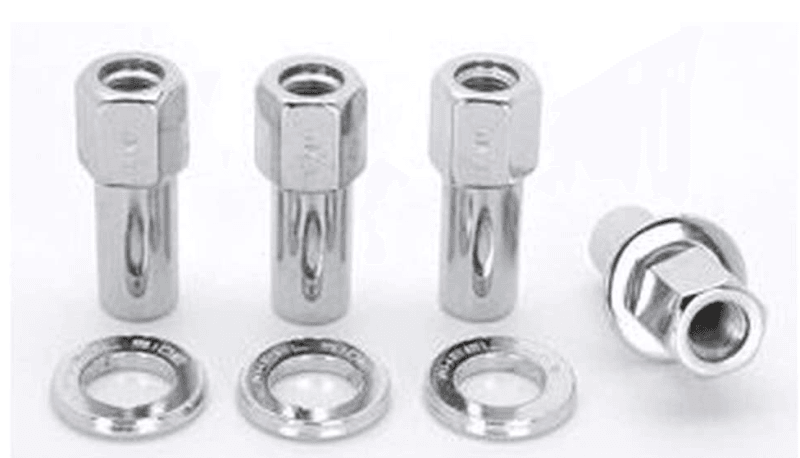 Weld 601-1426 Weld Open End Lug Nuts w/ Centered Washers 1/2in. RH - 4pk.