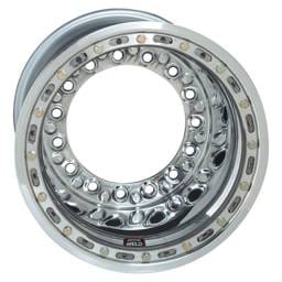Weld 558-5024M Weld Wide 5 XL Direct Mount 15x10 / 5x10.25 BP / 4in. BS Polished Assembly - Mod Outer Beadlock