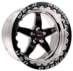 Weld 71HB7095W62F Weld S71 17x9.5 / 5x115mm BP / 6.2in. BS Black Wheel (High Pad) - Black Single Beadlock MT