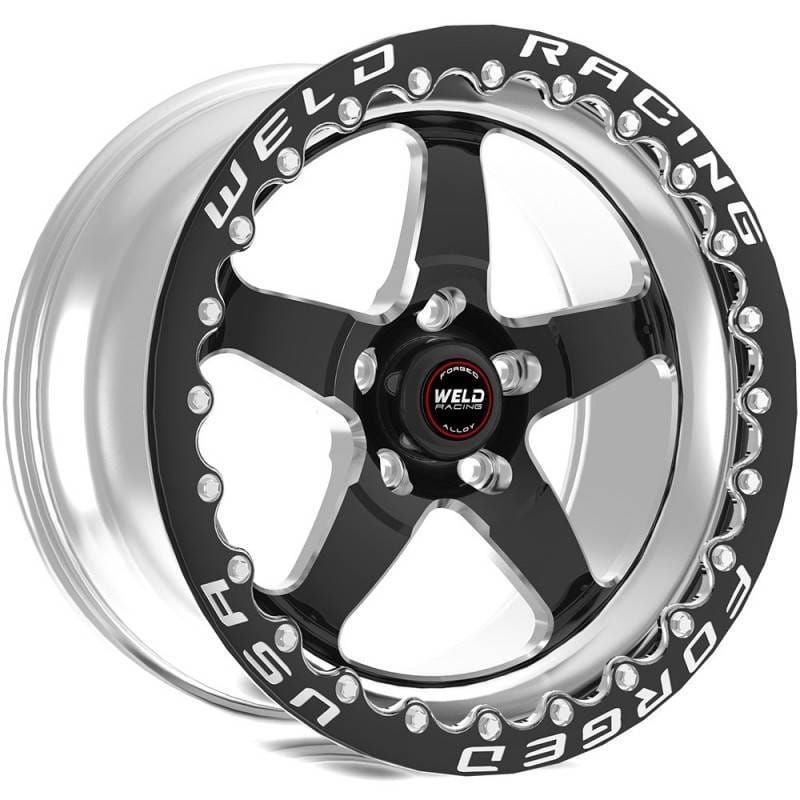 Weld 71HB7100C72F Weld S71 17x10 / 5x5 BP / 7.2in. BS 43mm O/S Black Wheel (High Pad) - Single Beadlock