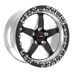Weld 71HB7105A57F Weld S71 17x10.5 / 5x4.5 BP / 5.7in. BS Black Wheel (High Pad) - Black Single Beadlock MT