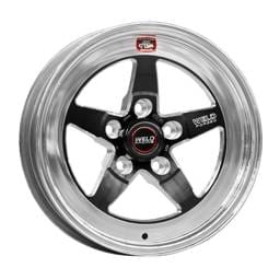 Weld 71LB-509B65A Weld S71 15x9.33 / 5x4.75 BP / 6.5in. BS Black Wheel (Low Pad) - Non-Beadlock