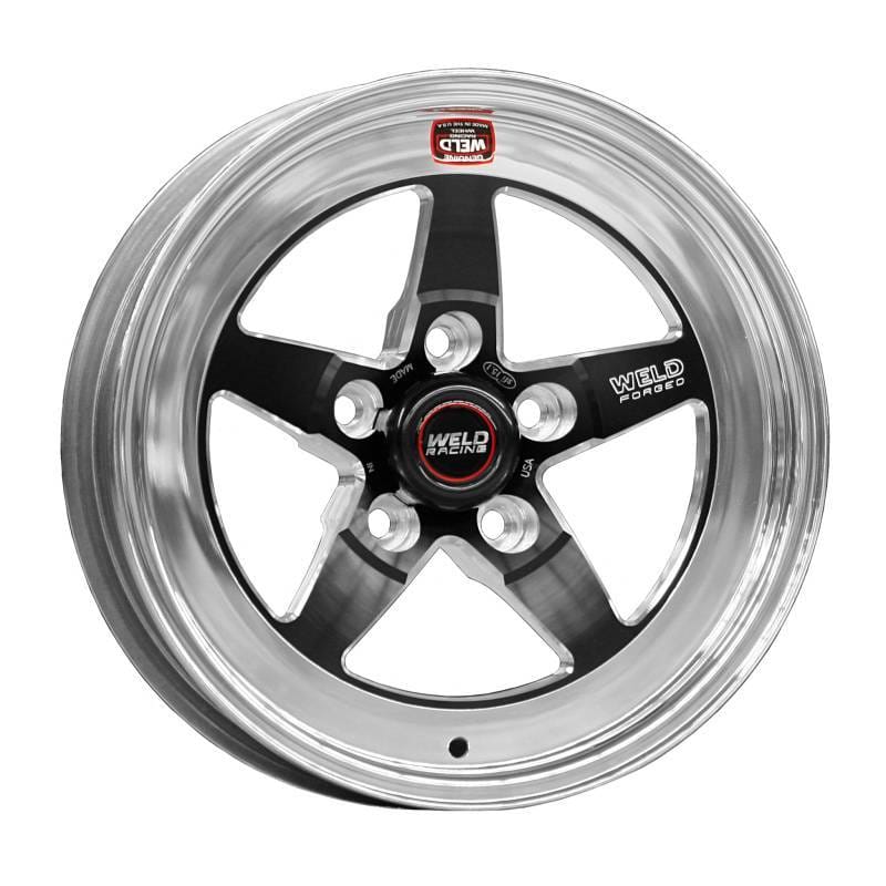 Weld 71MB-510B35A Weld S71 15x10.33 / 5x4.75 BP / 3.5in. BS Black Wheel (Medium Pad) - Non-Beadlock