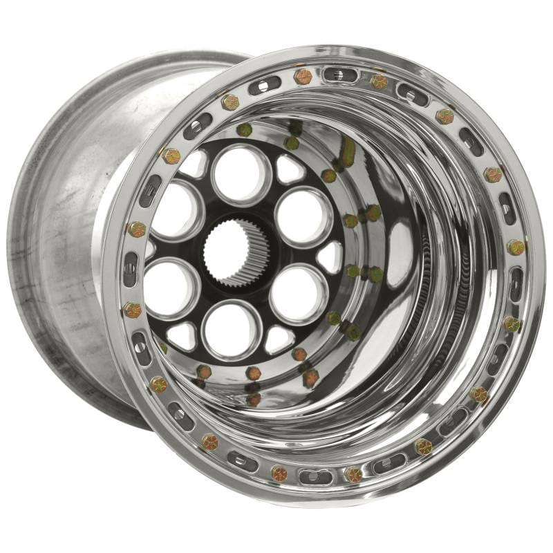 Weld 735B-51526 Weld Magnum Sprint 15x15 / 42-Spline / 6in. BS Black Wheel - Beadlock / No Cover