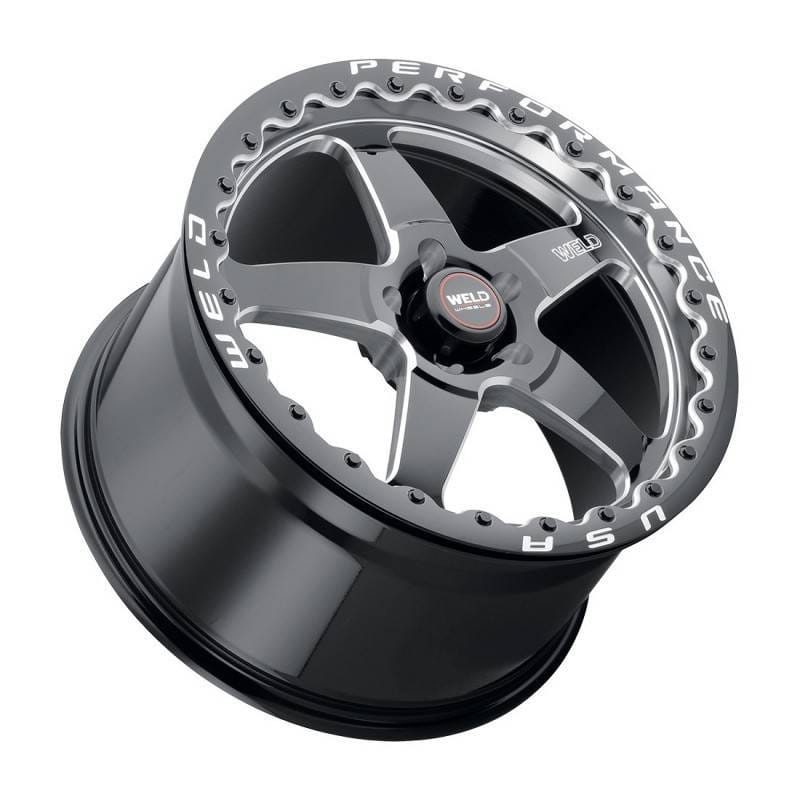 Weld 768B-31015F Weld Magnum Import 13x10 / 4x100mm BP / 5in. BS Black Wheel - Black Single Beadlock MT