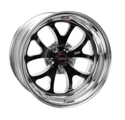 Weld 76MB7080B48A Weld S76 17x8 / 5x4.75 BP / 4.8in. BS Black Wheel (Medium Pad) - Non-Beadlock