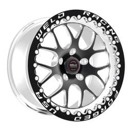 Weld 77HB7100B72F Weld S77 17x10 / 5x4.75 BP / 7.2in. BS Black Wheel (High Pad) - Black Single Beadlock MT